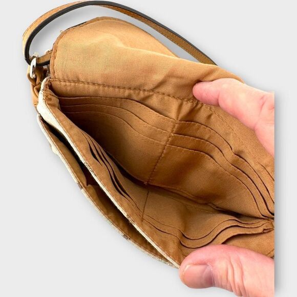 Fratelli Rossetti Crossbody Bag Adjustable Strap Cream and Brown - Picture 7 of 15